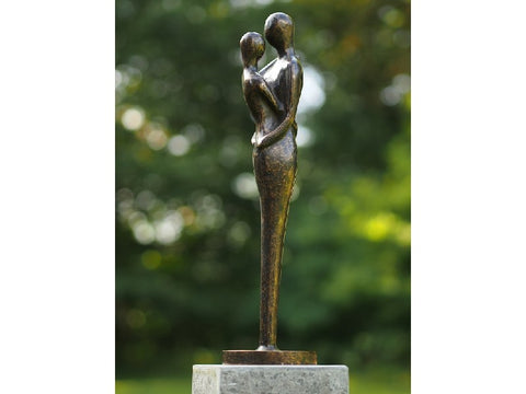 Bronzen beeld man vrouw liefde - GardenArts