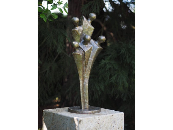Bronzen beeld familie - GardenArts