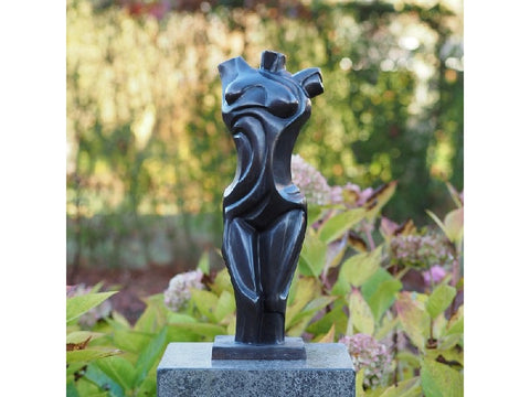 Torso vrouw beeld brons - GardenArts