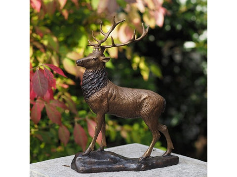 Bronzen beeld hert - GardenArts