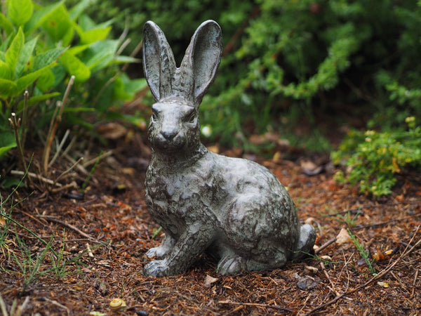 Bronzen tuinbeeld konijn - GardenArts