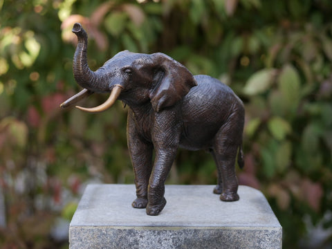 Bronzen beeld olifant - GardenArts
