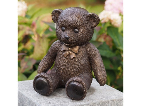 Bronzen teddybeer beeld - GardenArts