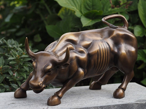 Brons Wall Street Bull Beeld - GardenArts